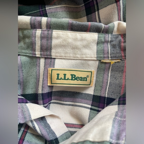 L.L. Bean Men’s Plaid Flannel Button Front Shirt, Size XXL, Outdoors, Utility - Picture 4 of 4